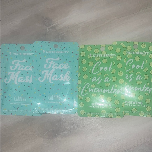 Taste Beauty Other - Taste Beauty Sheet Mask Bundle - Calming & Cool as a Cucumber